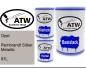 Preview: Opel, Rembrandt Silber Metallic, 87L: 500ml Lackdose + 500ml Klarlack + 250ml Härter - Set, von ATW Autoteile West.